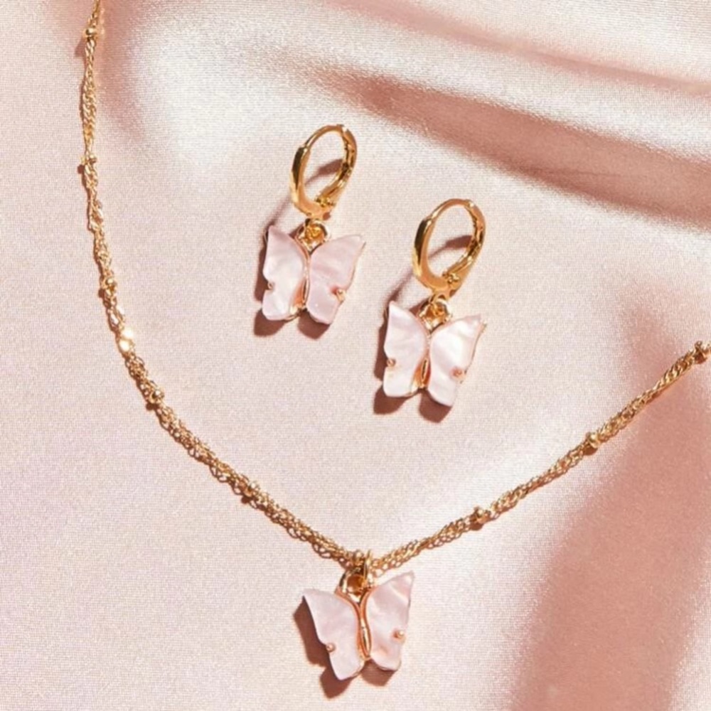 Butterfly jewelry set